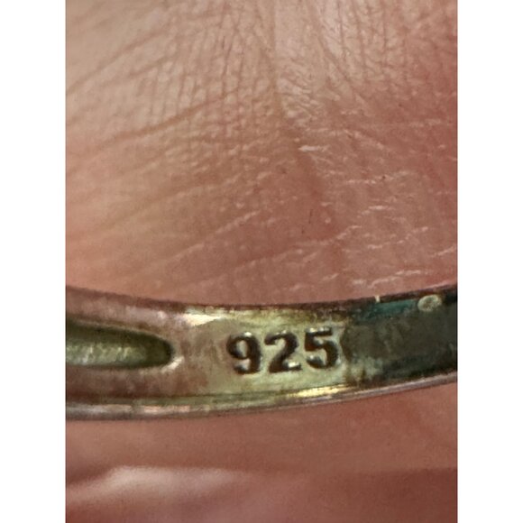 Sterling Silver 925 Ring With Pave-Style Clear Accents 2.22g - Picture 6 of 7